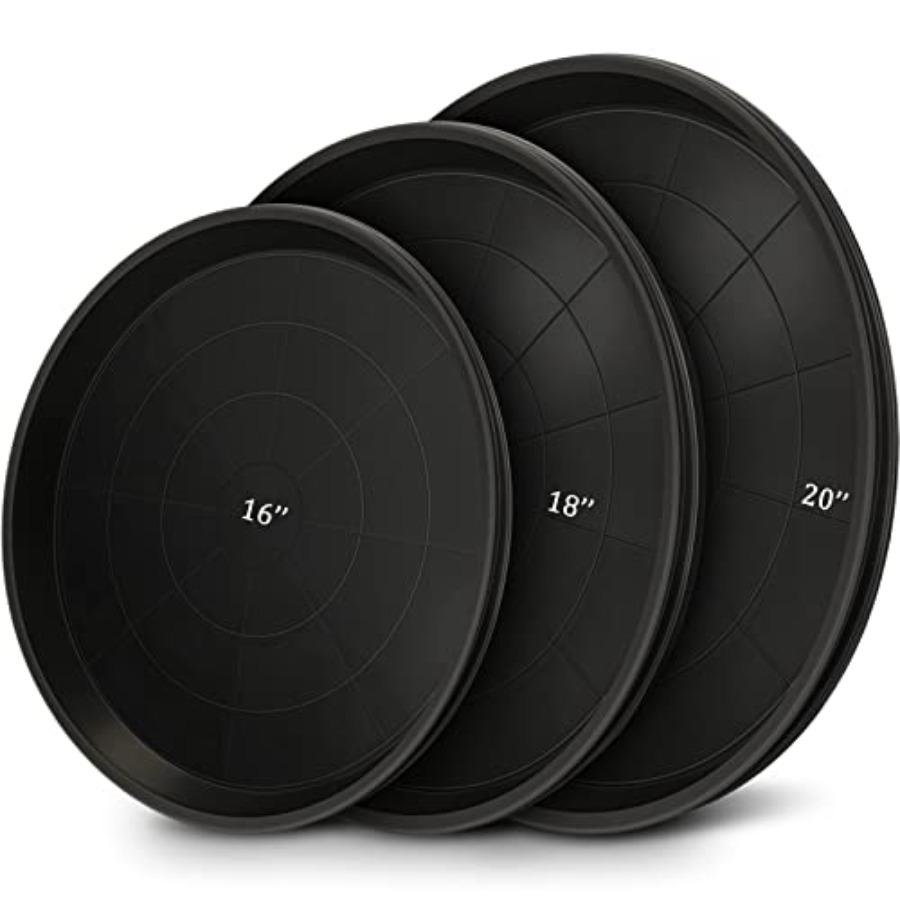 Drip Tray Saucer - 12 Pcs Plastic Plant Saucers Round
