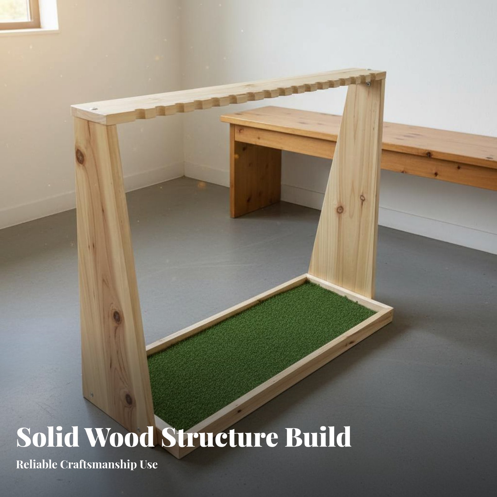 Display Stand Wood - Premium Wood Sport Club Rack Thickened