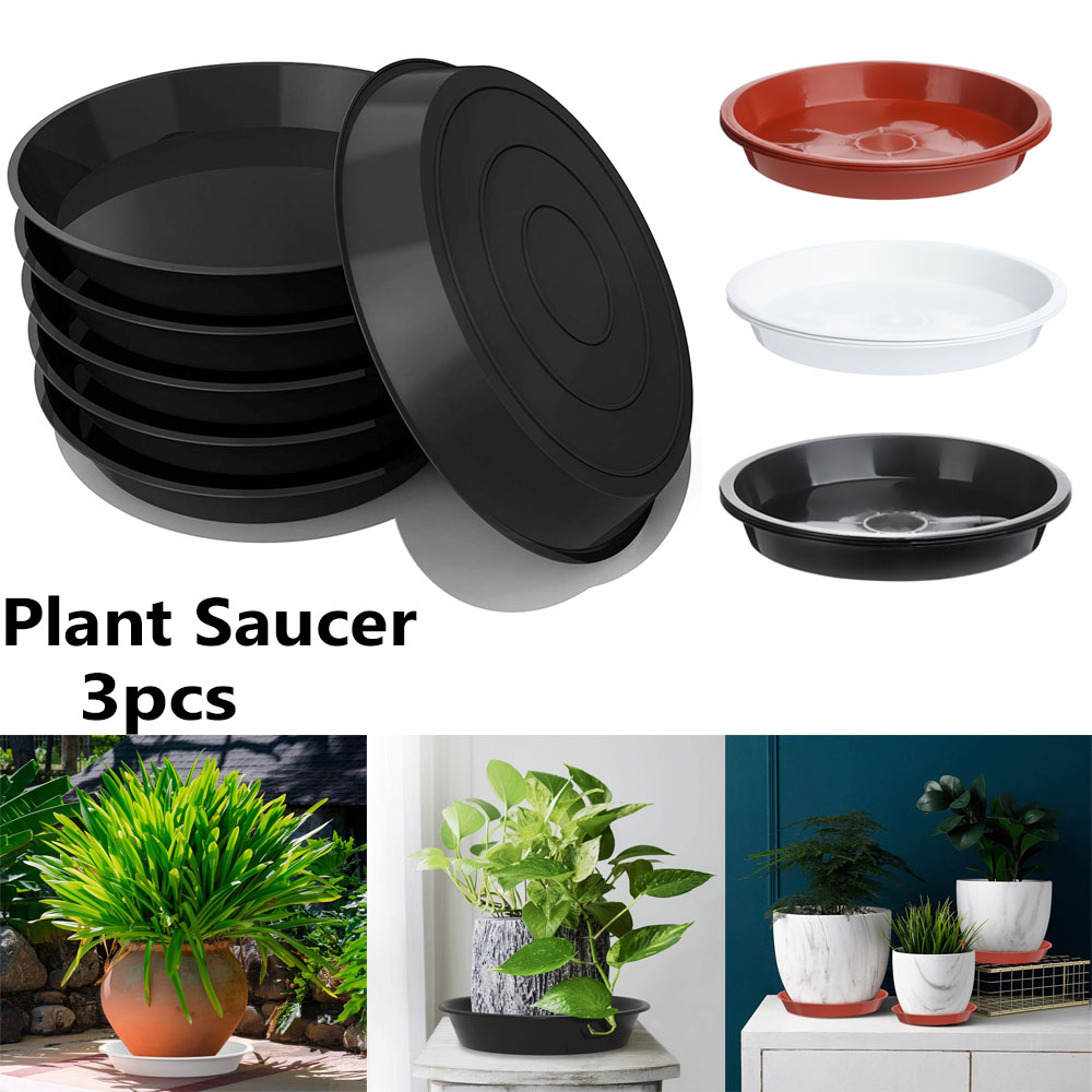 3Pcs Round Shaped Plant Trays  - Drip Tray Saucer 리뷰 및 가격