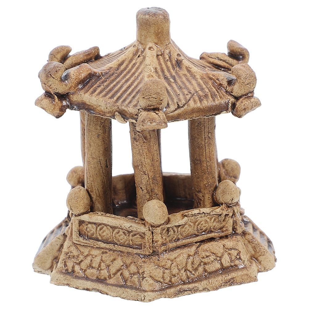 Miniature Hexagon Pavilion Sta - Bonsai Garden Landscape Design 리뷰 및 가격