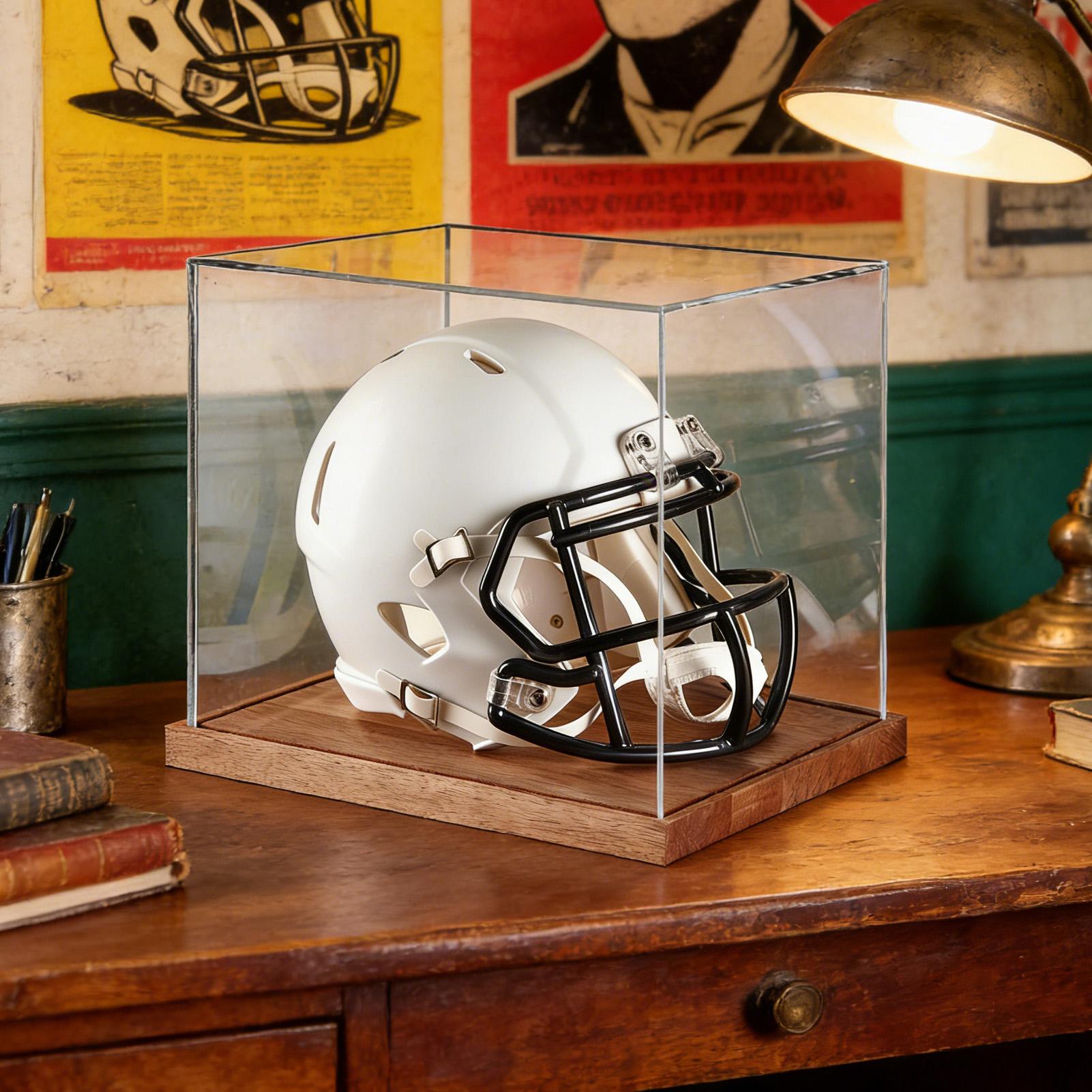 Football Helmet Display Case C - Display Stand Wood 리뷰 및 가격