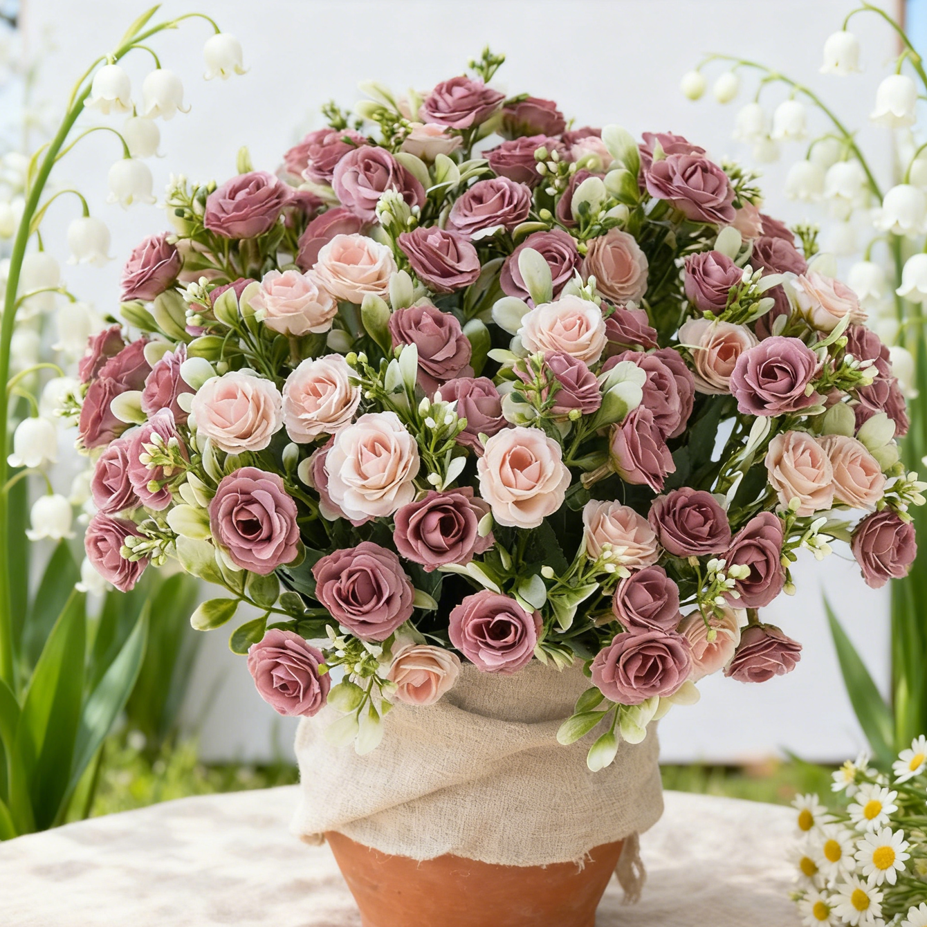 Artificial Flower Silk Rose We - Bonsai Garden Festival 리뷰 및 가격