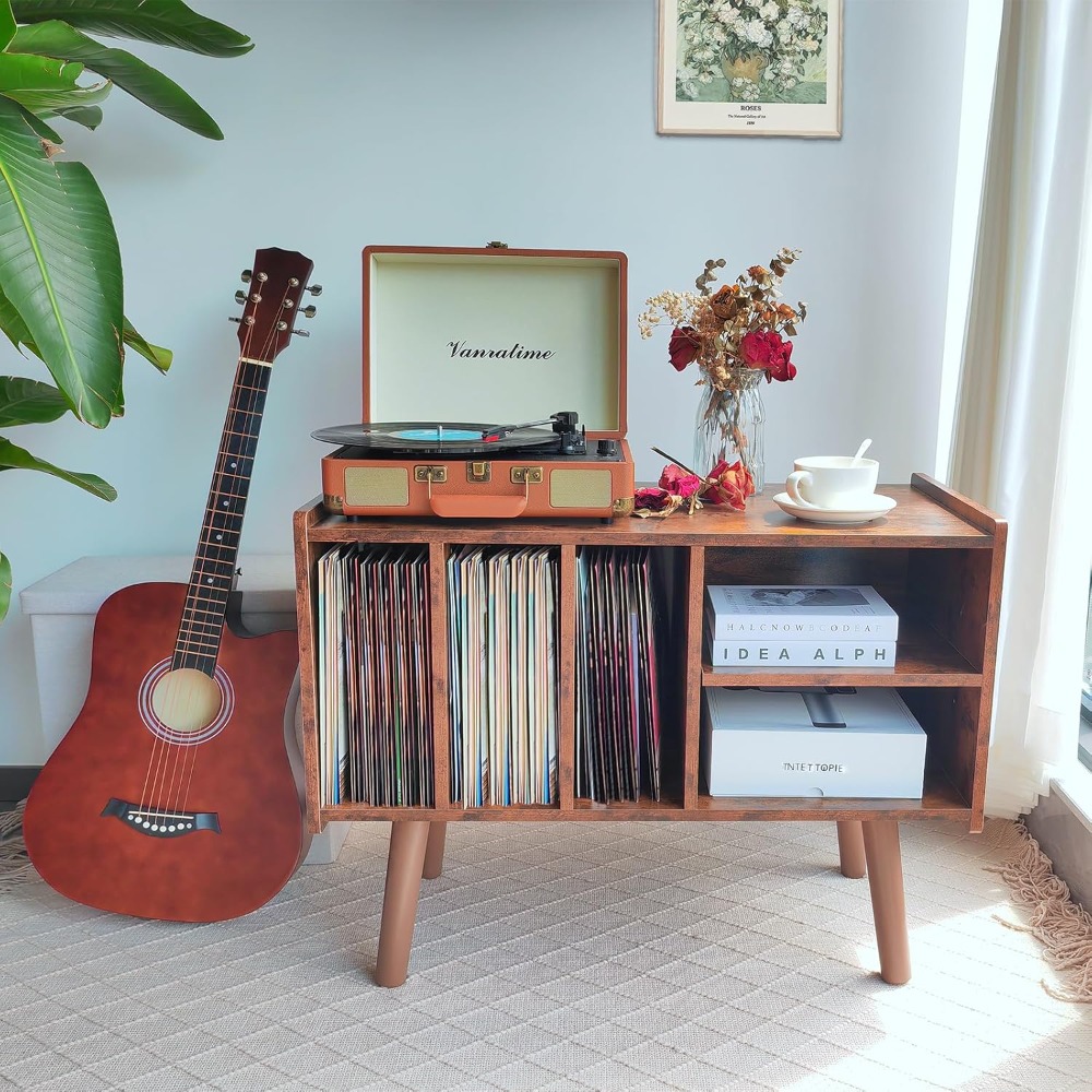 Record Player Stand with Vinyl - Display Stand Wood 리뷰 및 가격