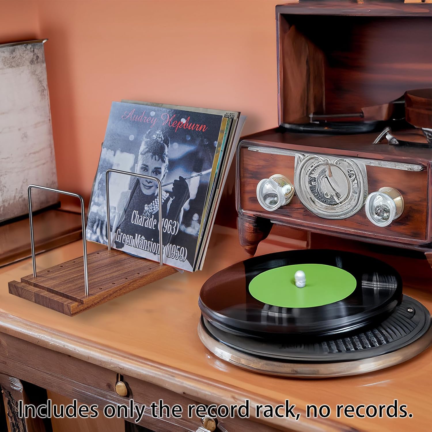Solid Wood Vinyl Record Holder - Display Stand Wood 리뷰 및 가격
