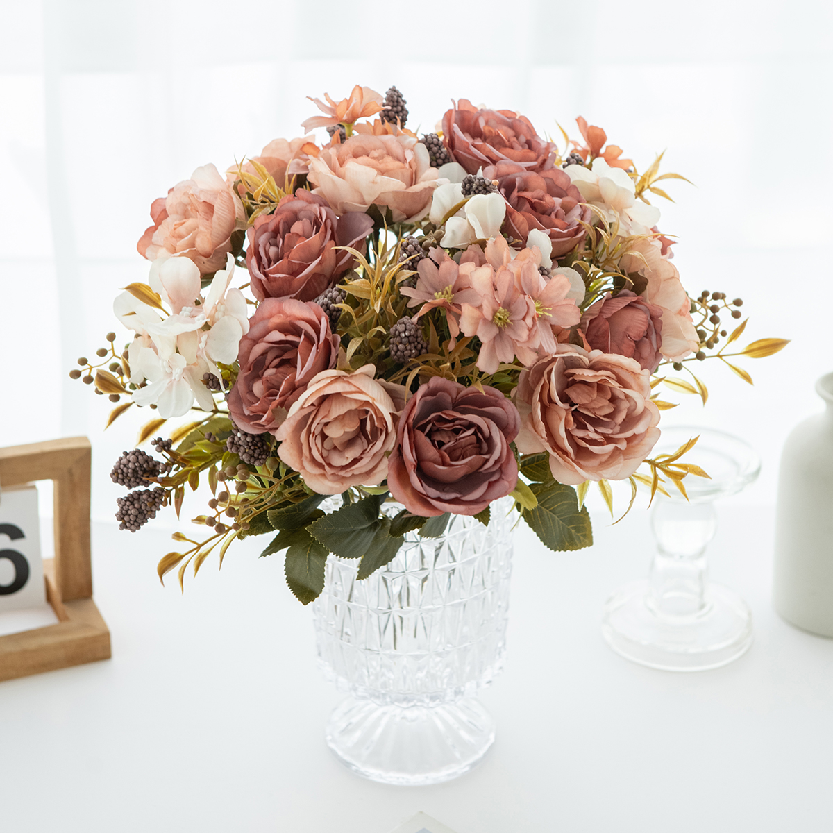 Artificial Flowers Silk Rose P - Bonsai Garden Festival 리뷰 및 가격