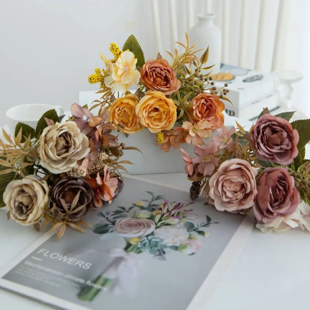 Artificial Flowers Silk Rose P - Bonsai Garden Festival 리뷰 및 가격