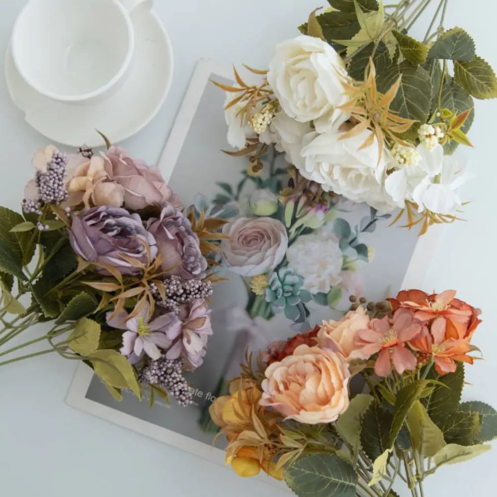 Artificial Flowers Silk Rose P - Bonsai Garden Festival 리뷰 및 가격
