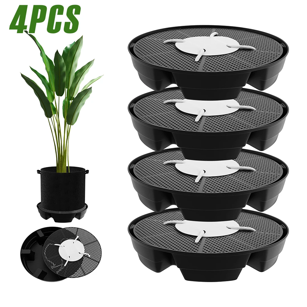 4Pcs Flower Pot Base 2.8L Self - Drip Tray Saucer 리뷰 및 가격