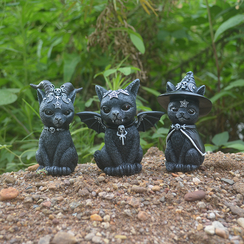 Halloween Magic Cat Resin Craf - Bonsai Garden Festival 리뷰 및 가격