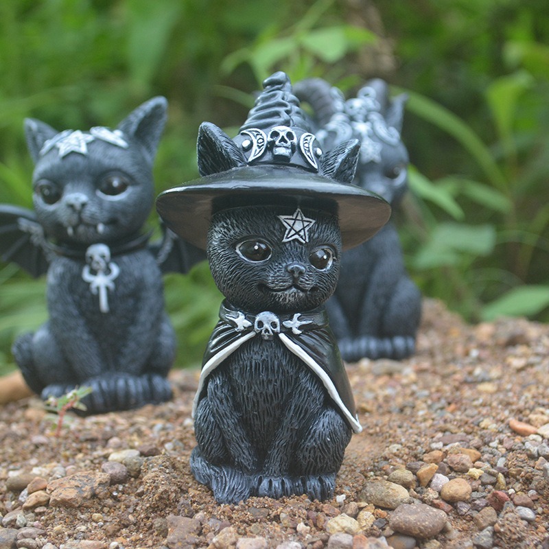 Halloween Magic Cat Resin Craf - Bonsai Garden Festival 리뷰 및 가격