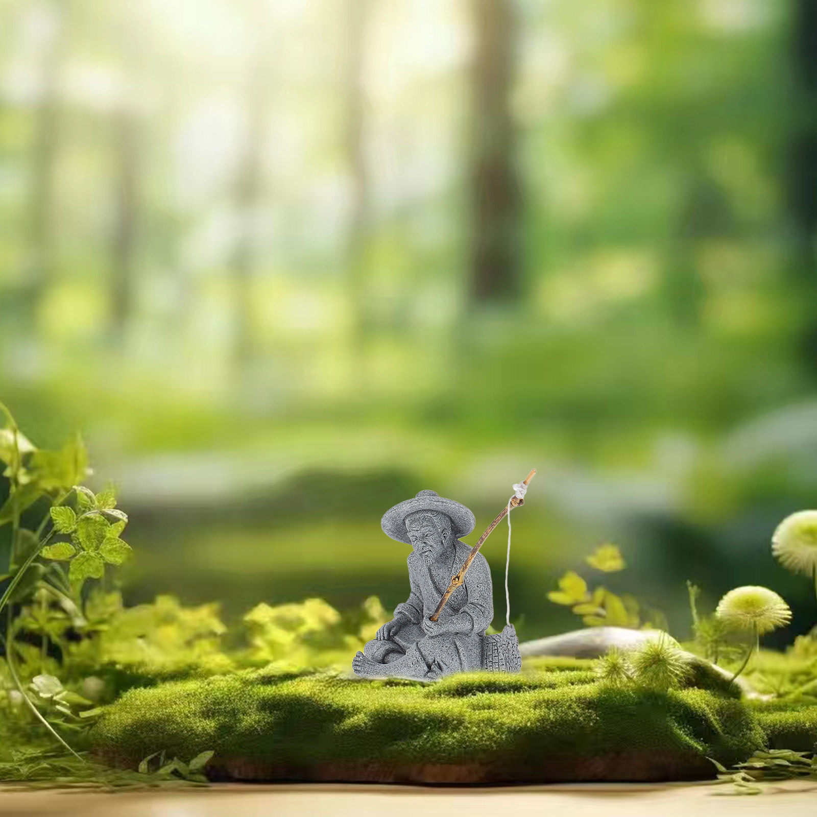 Mini Fisherman Ornament Lifeli - Bonsai Garden Landscape Design 리뷰 및 가격