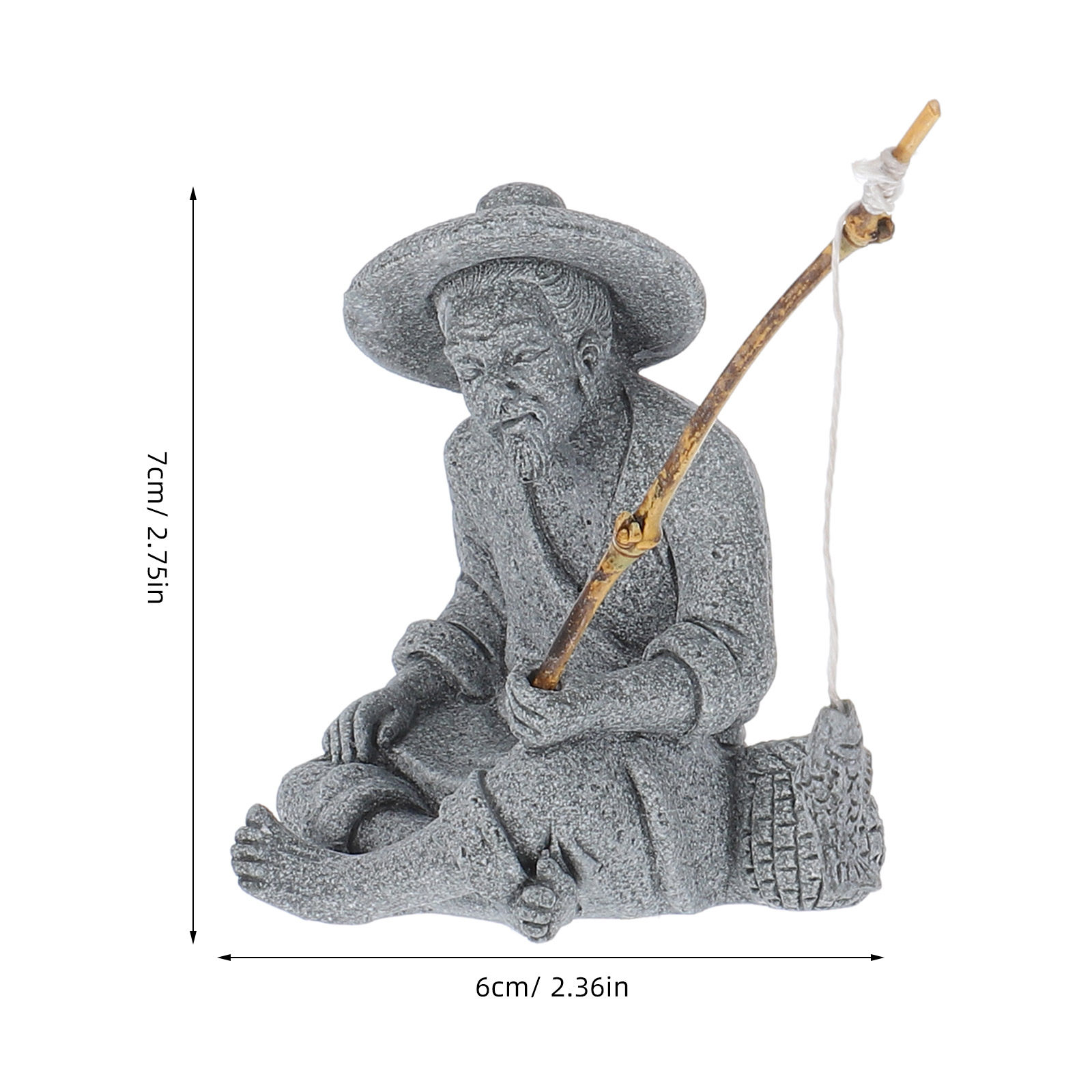 Mini Fisherman Ornament Lifeli - Bonsai Garden Landscape Design 리뷰 및 가격