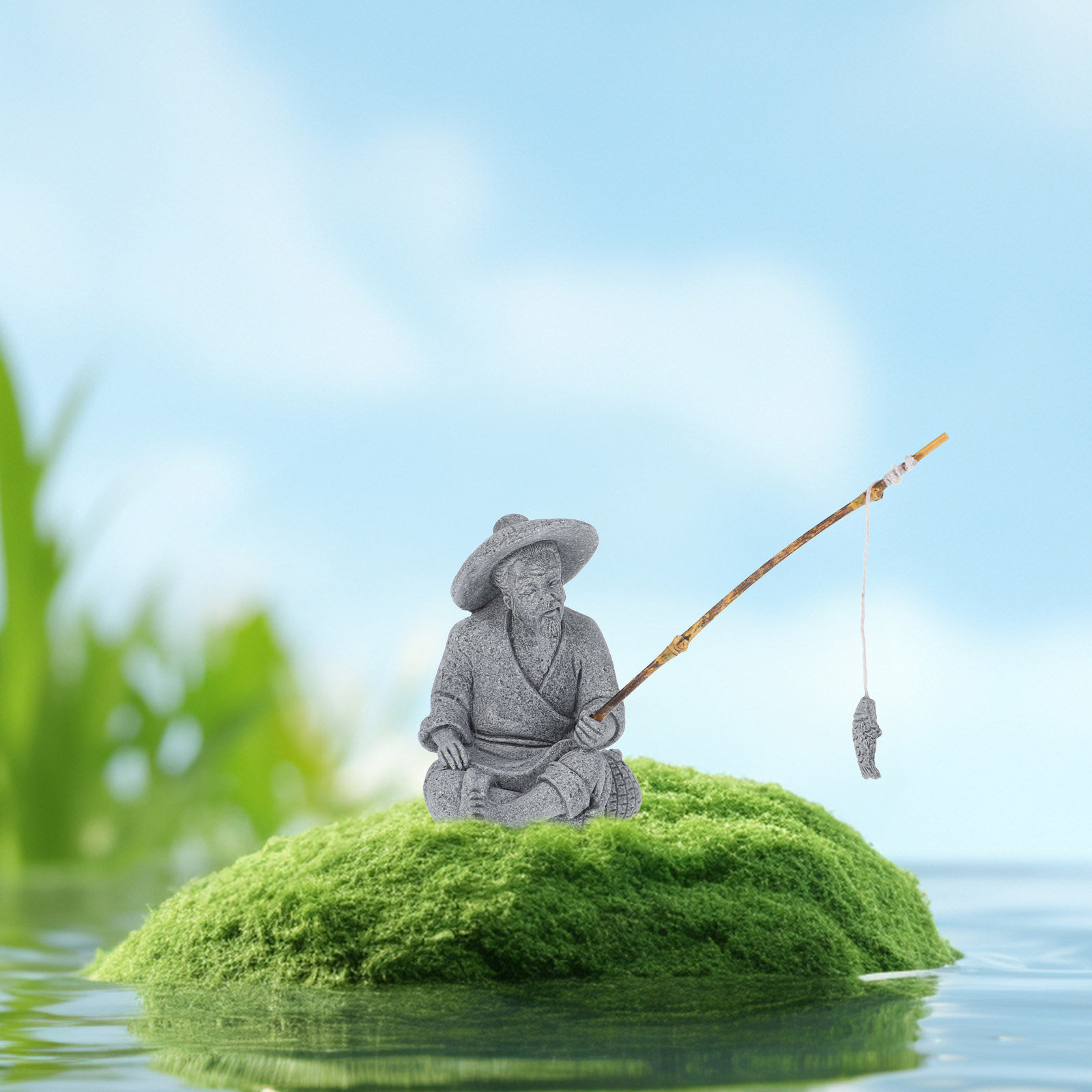 Mini Fisherman Ornament Lifeli - Bonsai Garden Landscape Design 리뷰 및 가격