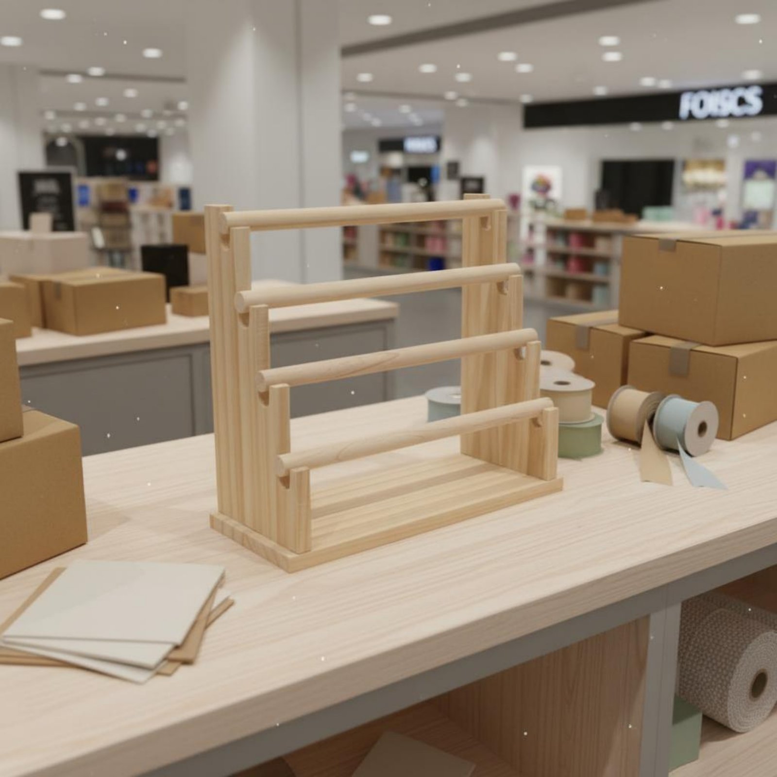 Desktop Jewelry Rack Natural W - Display Stand Wood 리뷰 및 가격