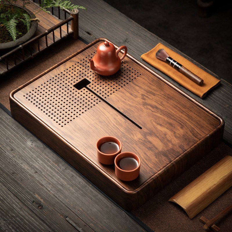 Rectangular Bamboo Tea Tray wi - Drip Tray Saucer 리뷰 및 가격