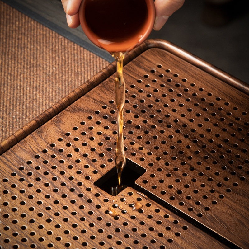 Rectangular Bamboo Tea Tray wi - Drip Tray Saucer 리뷰 및 가격