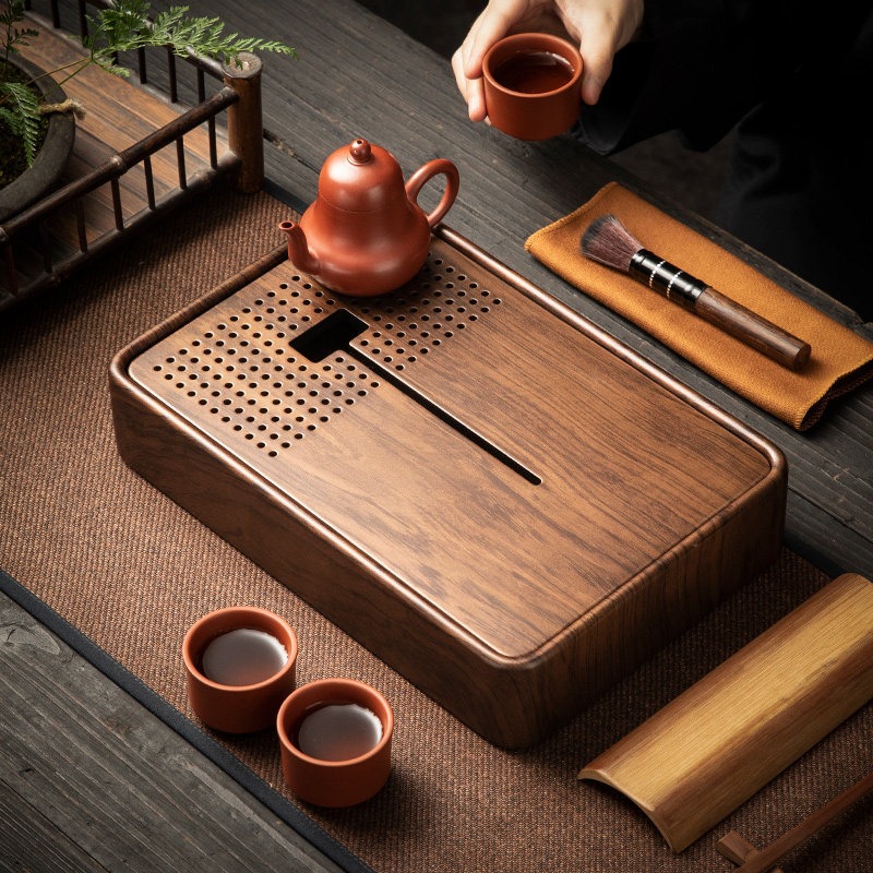 Rectangular Bamboo Tea Tray wi - Drip Tray Saucer 리뷰 및 가격