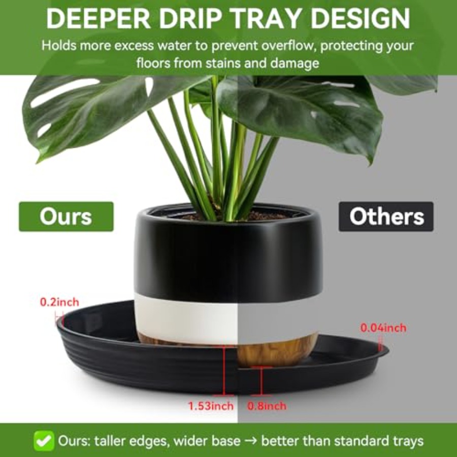 10 Pack Plant Drip Trays, Heav - Drip Tray Saucer 리뷰 및 가격