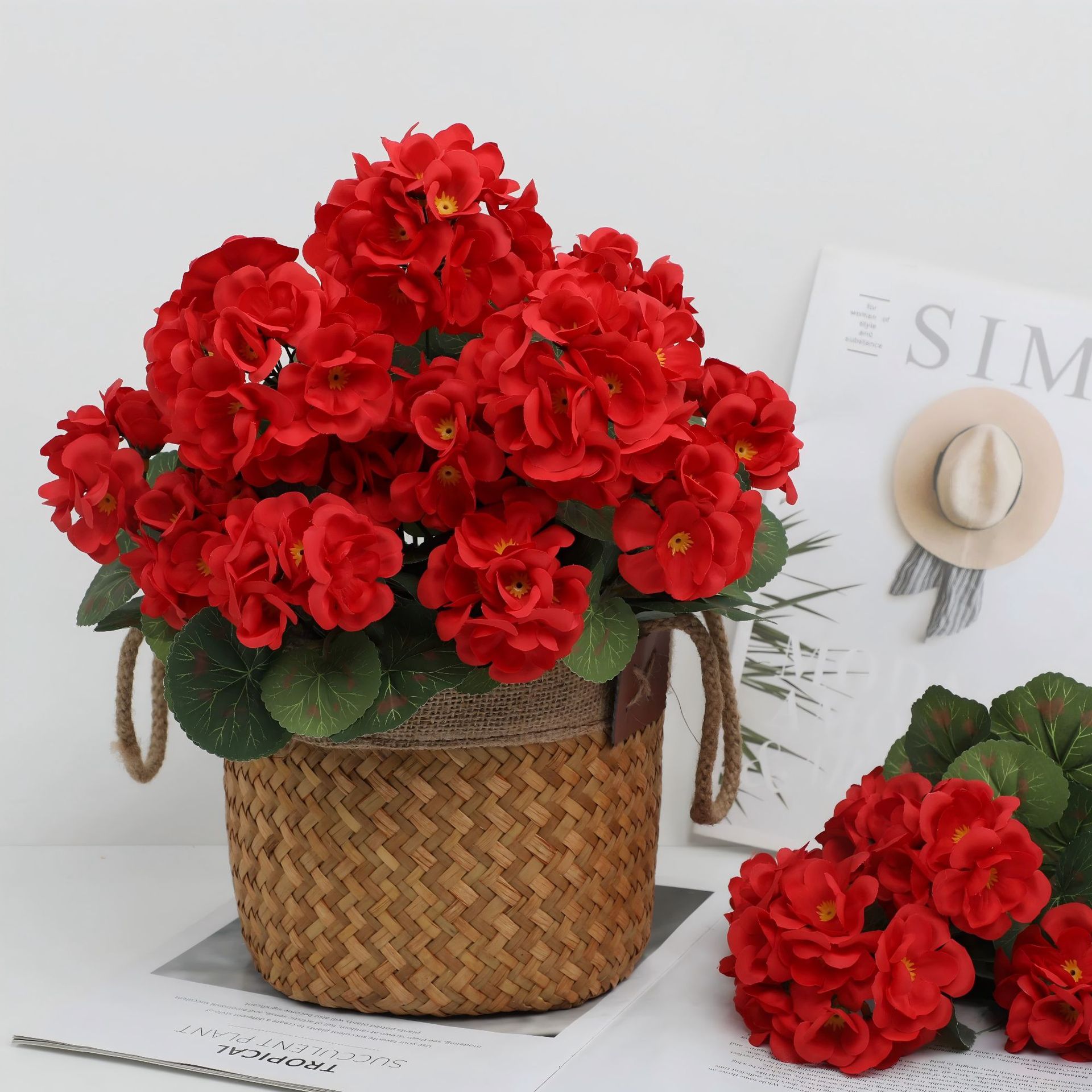1/3PC Artificial Flower Begoni - Bonsai Garden Festival 리뷰 및 가격