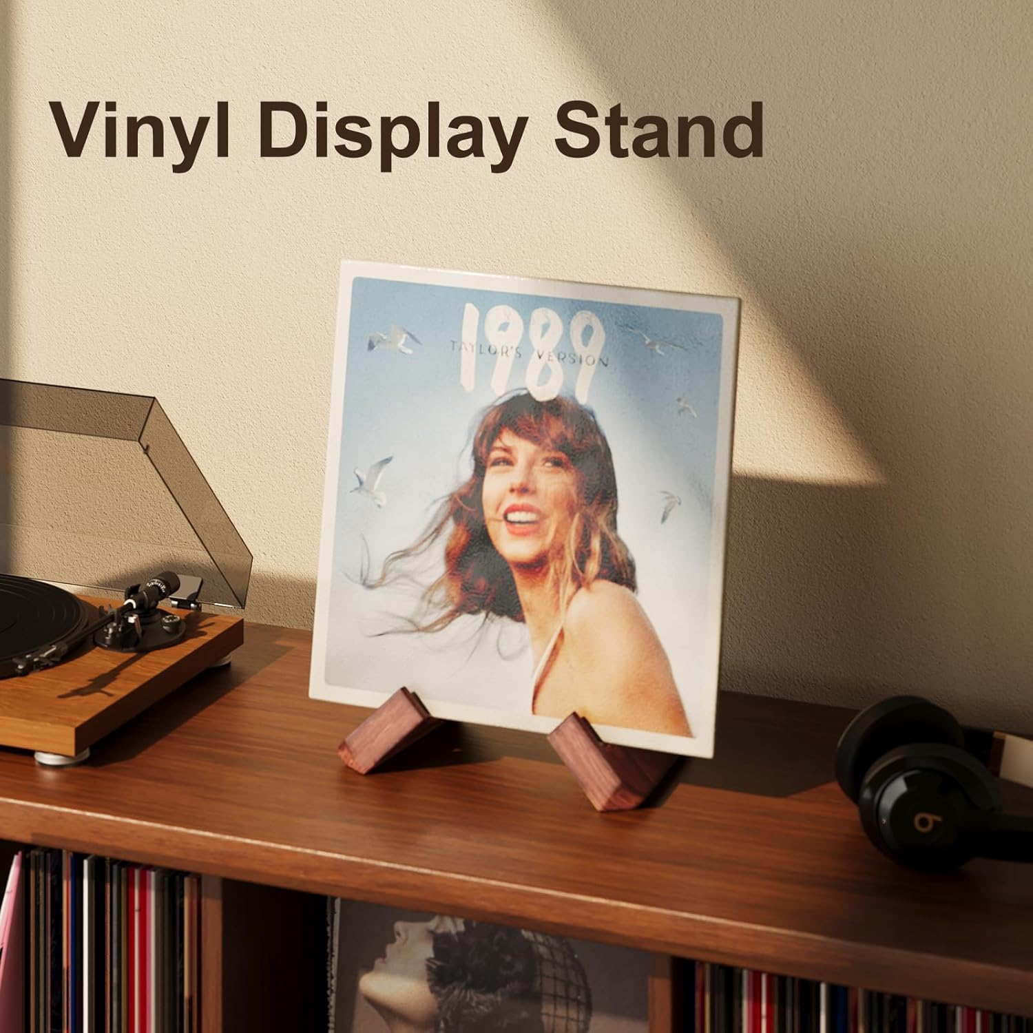 Single Wood Vinyl Record Stand - Display Stand Wood 리뷰 및 가격