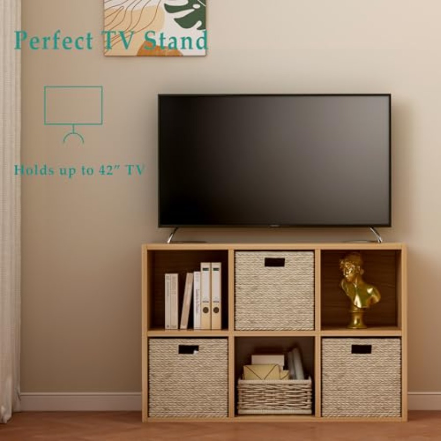 6-Cube Storage Shelf Bookcase  - Display Stand Wood 리뷰 및 가격