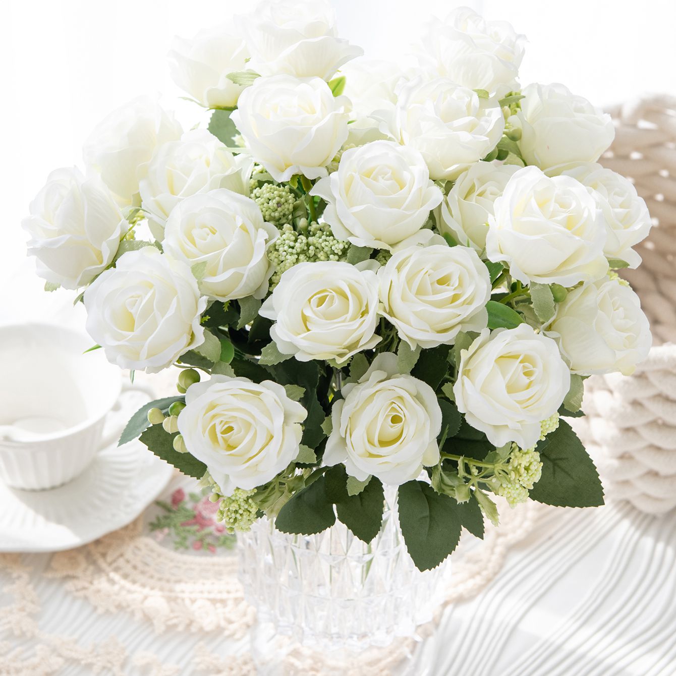 Artificial Flower Silk Rose Fe - Bonsai Garden Festival 리뷰 및 가격
