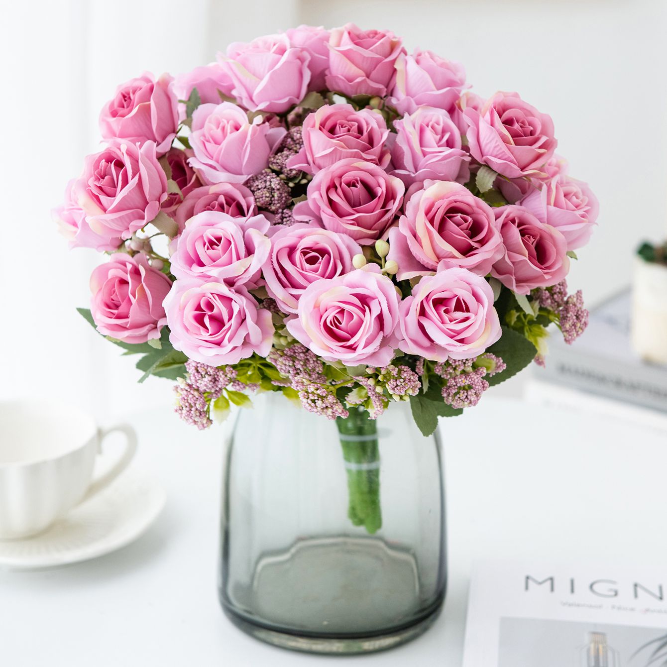 Artificial Flower Silk Rose Fe - Bonsai Garden Festival 리뷰 및 가격