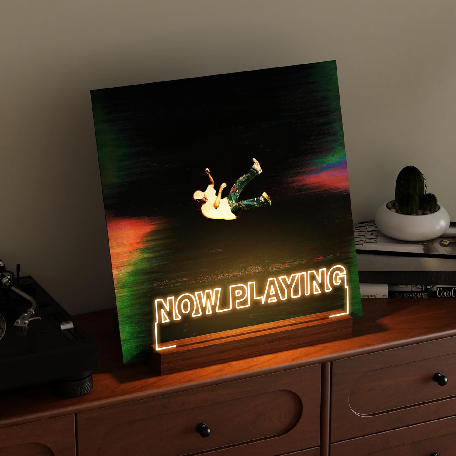 Light Up Vinyl Record Stand, W - Display Stand Wood 리뷰 및 가격