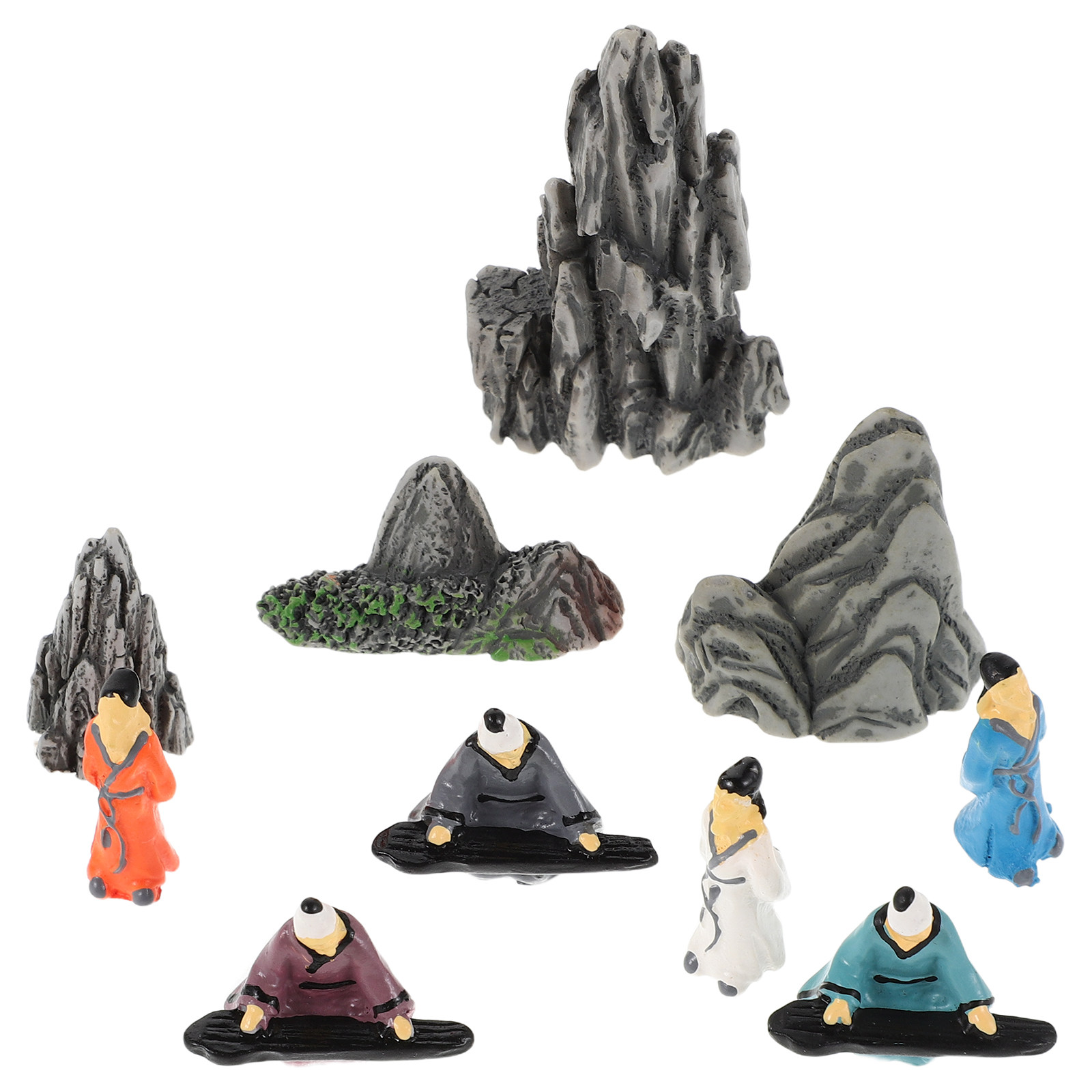 10Pcs Small Resin Chinese Mini - Bonsai Garden Landscape Design 리뷰 및 가격