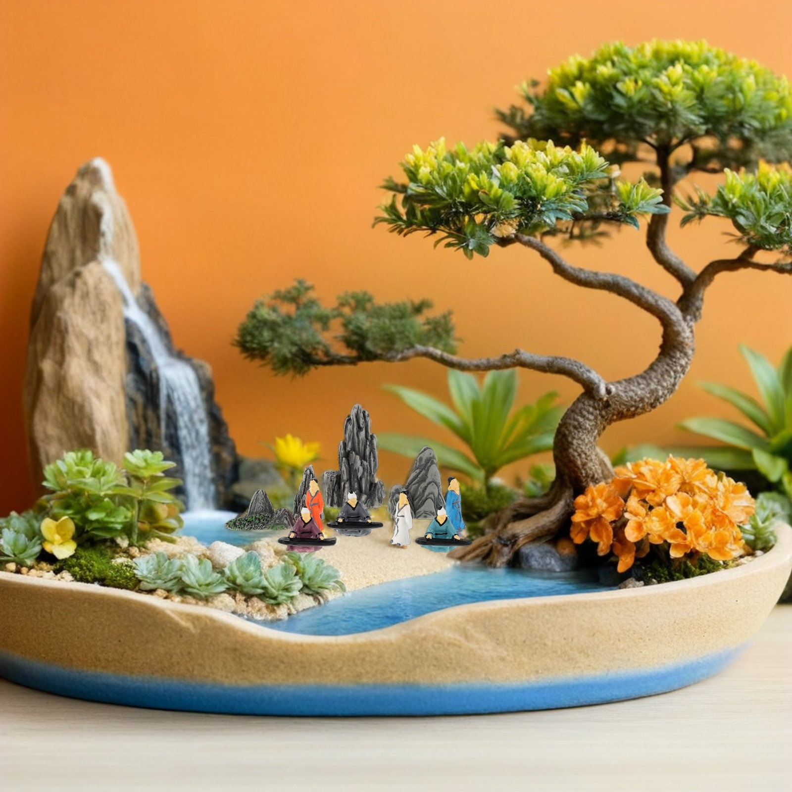 10Pcs Small Resin Chinese Mini - Bonsai Garden Landscape Design 리뷰 및 가격