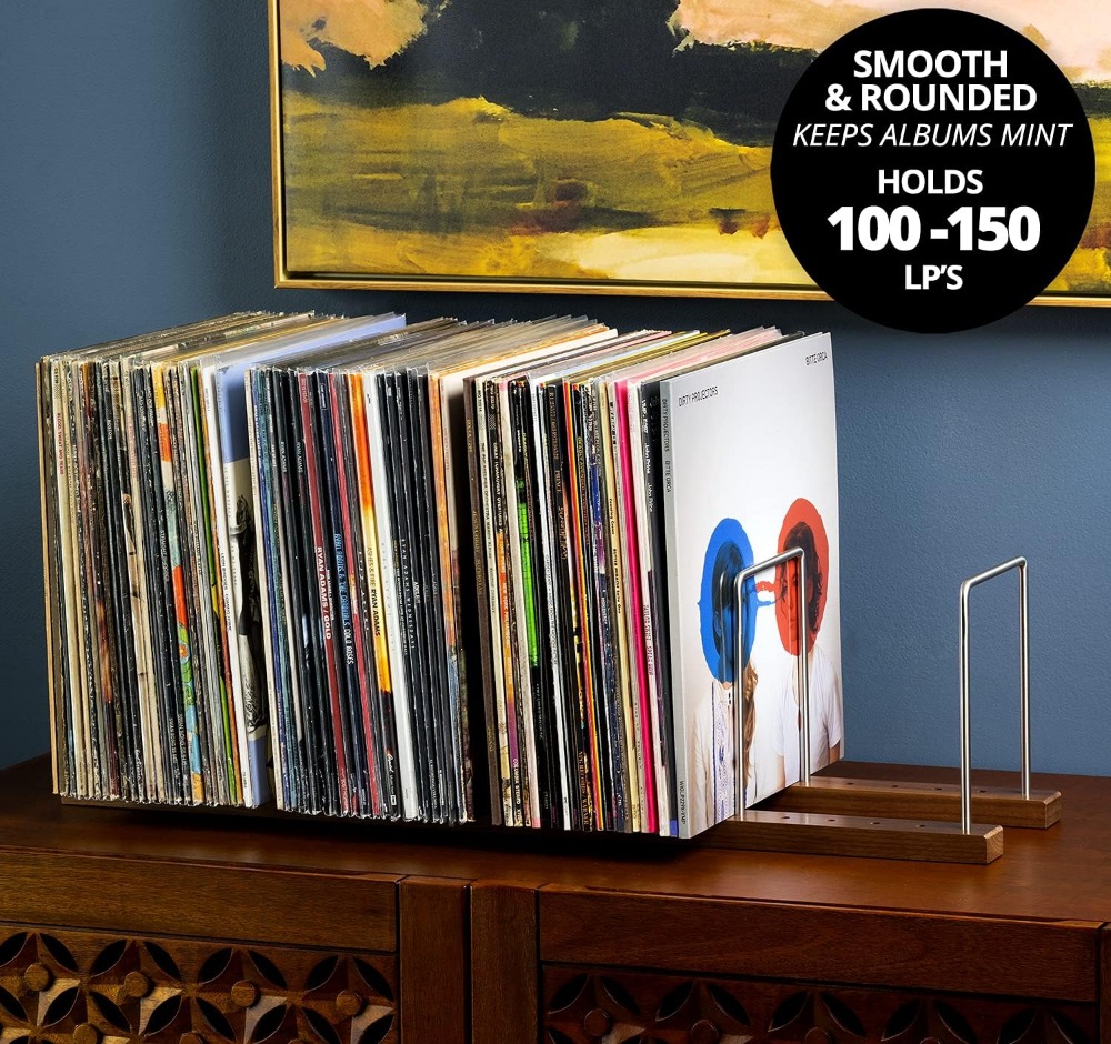 Vinyl Record Storage Holder fo - Display Stand Wood 리뷰 및 가격