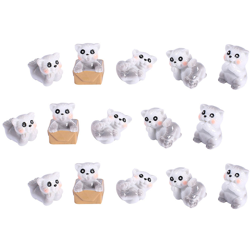 15Pcs Premium Resin Mini Cat S - Bonsai Garden Landscape Design 리뷰 및 가격