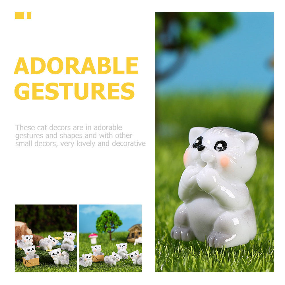 15Pcs Premium Resin Mini Cat S - Bonsai Garden Landscape Design 리뷰 및 가격
