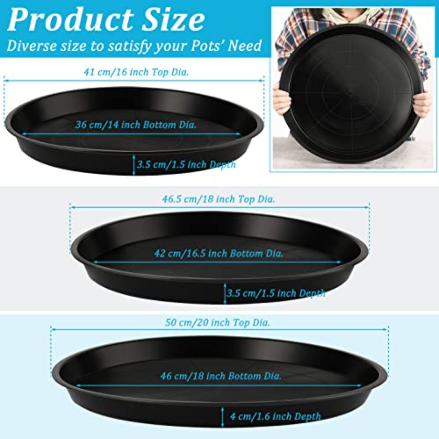 12 Pcs Plastic Plant Saucers R - Drip Tray Saucer 리뷰 및 가격