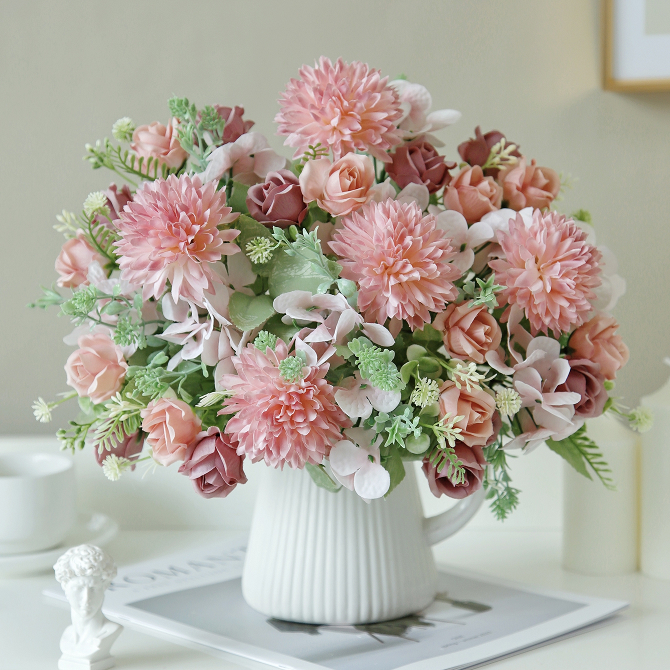 Artificial Flowers Silk Rose H - Bonsai Garden Festival 리뷰 및 가격