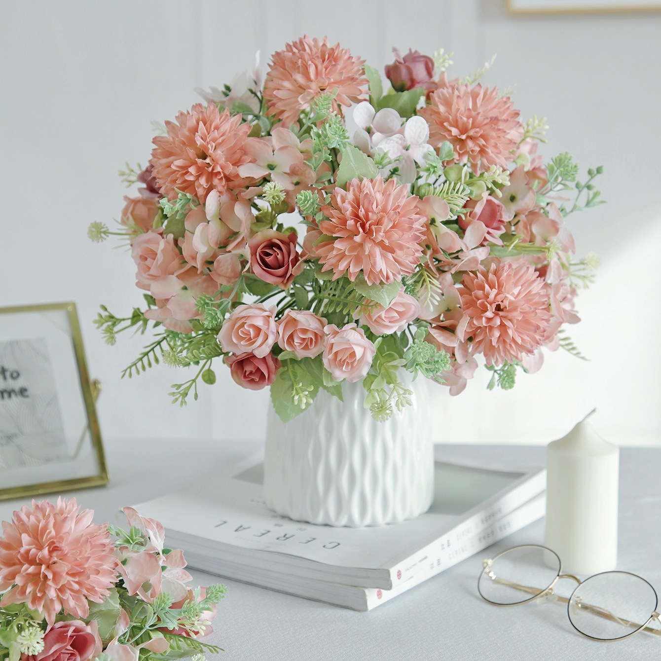 Artificial Flowers Silk Rose H - Bonsai Garden Festival 리뷰 및 가격