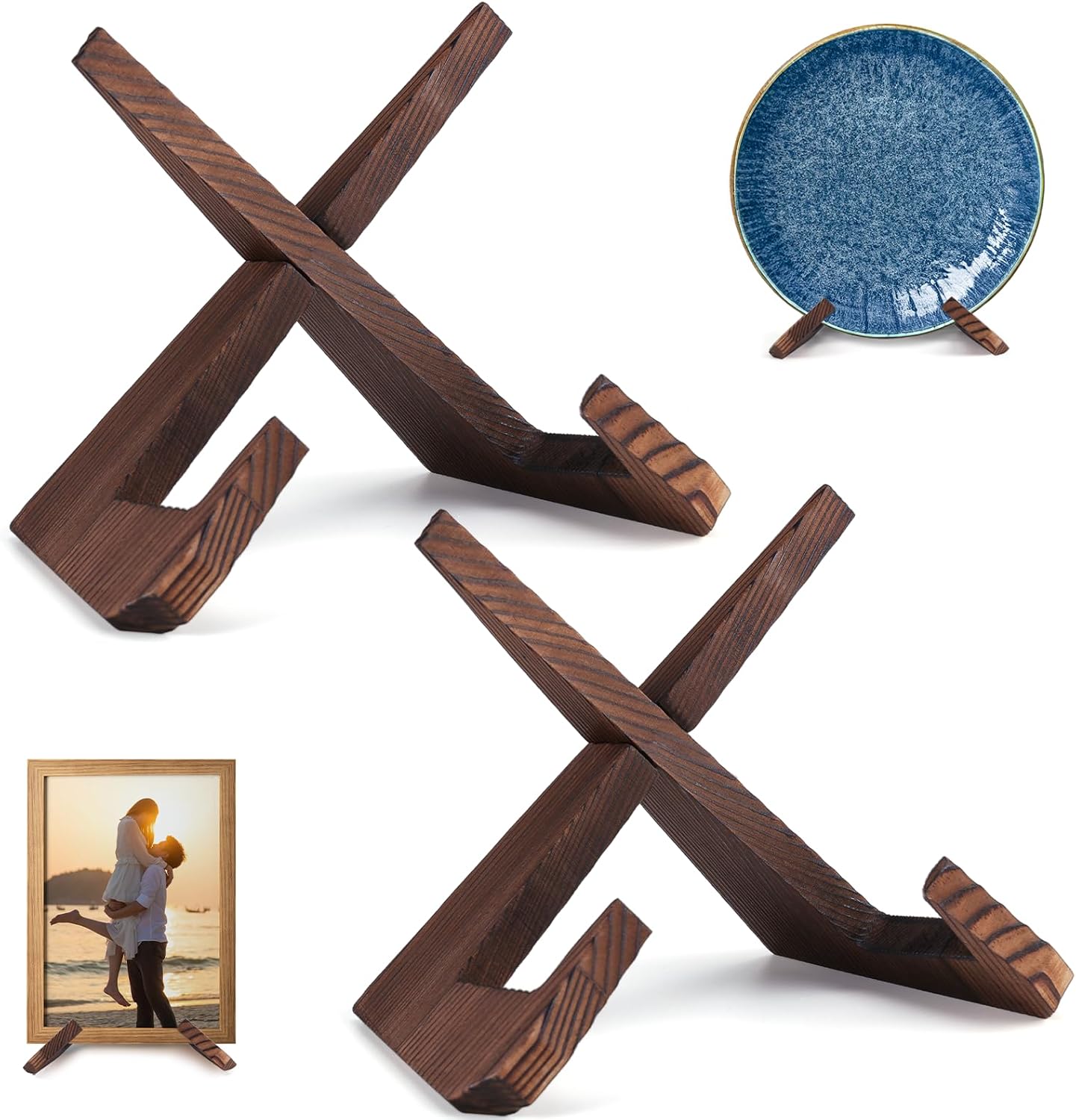 2 Pack Wood Plate Display Hold - Display Stand Wood 리뷰 및 가격