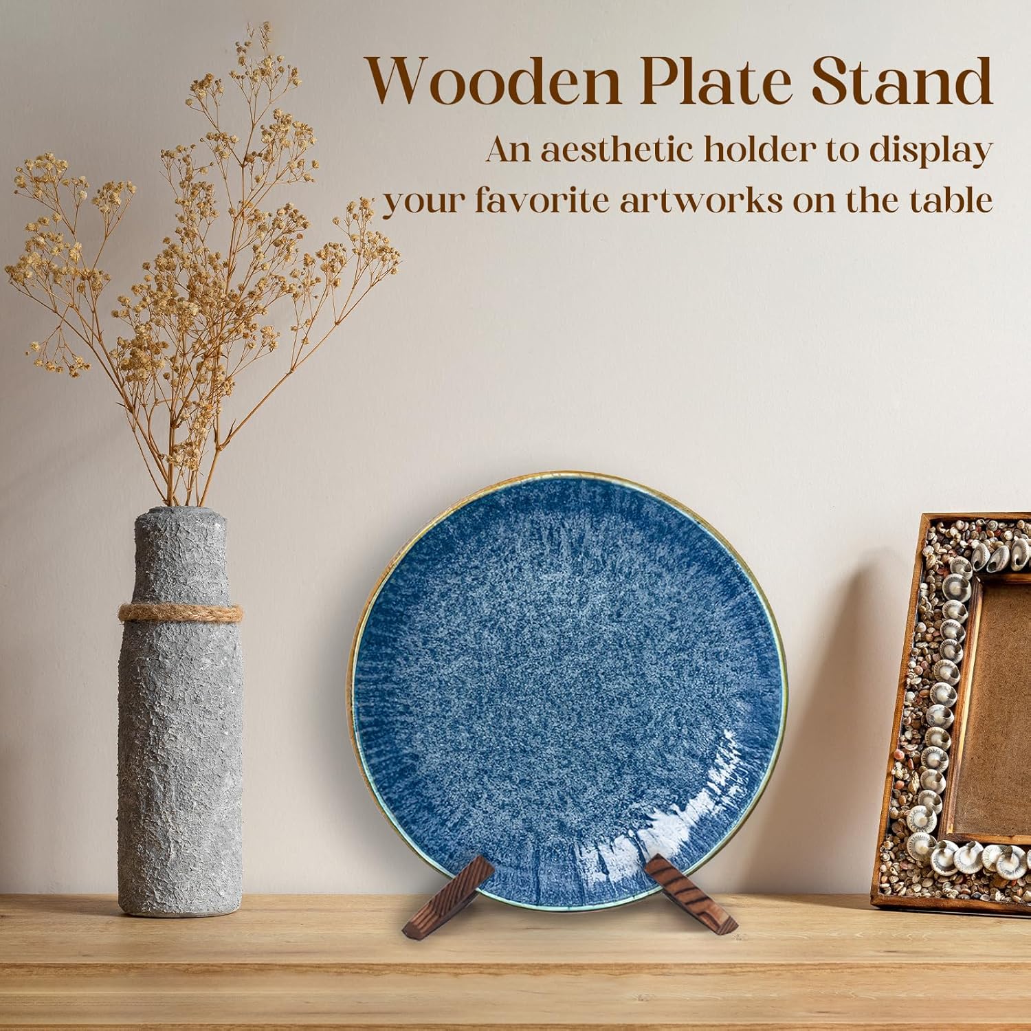 2 Pack Wood Plate Display Hold - Display Stand Wood 리뷰 및 가격