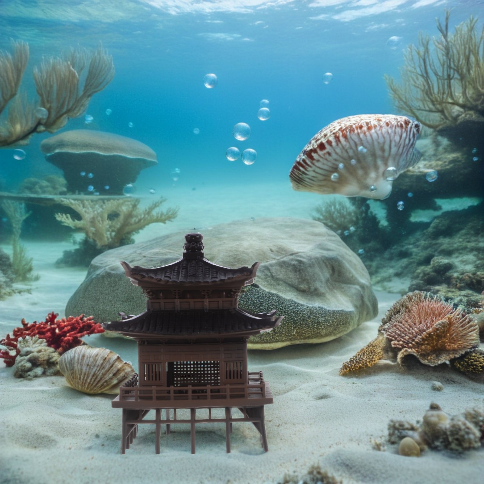 Miniature Pavilion Ornament An - Bonsai Garden Landscape Design 리뷰 및 가격