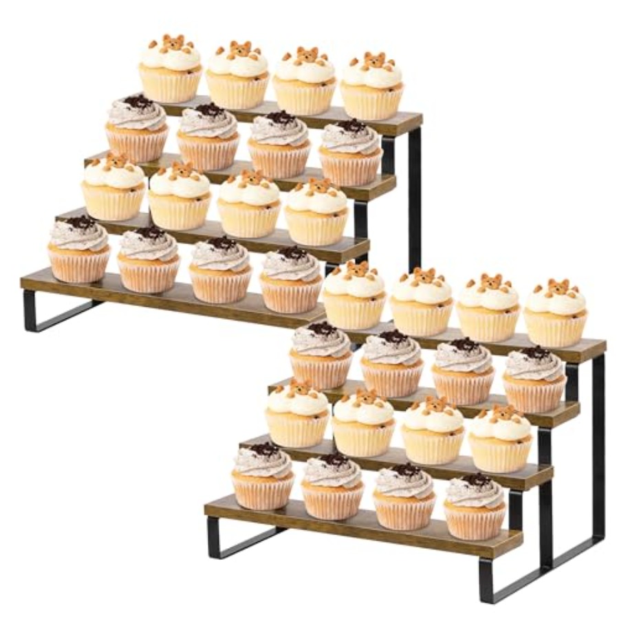Wooden Cupcake Stand 2 Pack Ru - Display Stand Wood 리뷰 및 가격