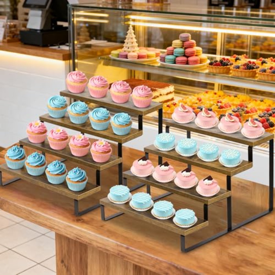 Wooden Cupcake Stand 2 Pack Ru - Display Stand Wood 리뷰 및 가격