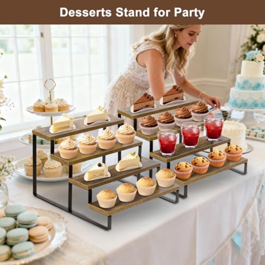 Wooden Cupcake Stand 2 Pack Ru - Display Stand Wood 리뷰 및 가격